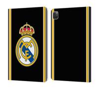 Head Case Designs Officially Licensed Real Madrid CF Bring Back 99/00 Black Retro Leather Wallet Case Compatible With Apple iPad Pro 11 2020/2021 / 2022