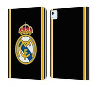 Head Case Designs Officially Licensed Real Madrid CF Bring Back 99/00 Black Retro Leather Wallet Case Compatible With Apple iPad Air 11 2020/2022/2024/2025