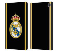 Head Case Designs Officially Licensed Real Madrid CF Bring Back 99/00 Black Retro Leather Wallet Case Compatible With Amazon Fire Max 11 2023