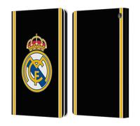 Head Case Designs Officially Licensed Real Madrid CF Bring Back 99/00 Black Retro Leather Wallet Case Compatible With Fire HD 8/Fire HD 8 Plus 2020