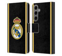 Head Case Designs Officially Licensed Real Madrid CF Bring Back 99/00 Black Retro Leather Wallet Case Compatible With Samsung Galaxy S25