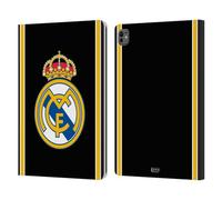 Head Case Designs Officially Licensed Real Madrid CF Bring Back 99/00 Black Retro Leather Wallet Case Compatible With Apple iPad Pro 13 M4 2024