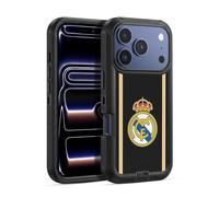 Head Case Designs Officially Licensed Real Madrid CF Bring Back 99/00 Black Retro Ultra-Armoured Shockproof Case [Military Grade Protection] Compatible With Apple iPhone 17 Pro Max
