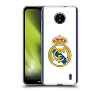 Head Case Designs Officially Licensed Real Madrid CF Bring Back 99/00 White Retro Gel Case [Military Grade Protection] Compatible With Nokia C10 / C20