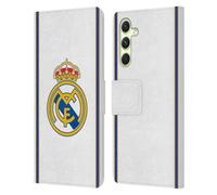 Head Case Designs Officially Licensed Real Madrid CF Bring Back 99/00 White Retro Leather Wallet Case Compatible With Samsung Galaxy A54 5G