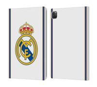 Head Case Designs Officially Licensed Real Madrid CF Bring Back 99/00 White Retro Leather Wallet Case Compatible With Apple iPad Pro 11 2020/2021 / 2022