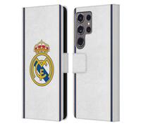 Head Case Designs Officially Licensed Real Madrid CF Bring Back 99/00 White Retro Leather Wallet Case Compatible With Samsung Galaxy S24 Ultra 5G