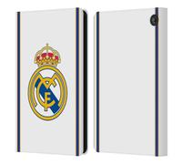 Head Case Designs Officially Licensed Real Madrid CF Bring Back 99/00 White Retro Leather Wallet Case Compatible With Amazon Fire 7 2022