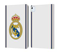 Head Case Designs Officially Licensed Real Madrid CF Bring Back 99/00 White Retro Leather Wallet Case Compatible With Apple iPad Air 11 2020/2022/2024/2025