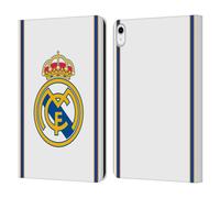 Head Case Designs Officially Licensed Real Madrid CF Bring Back 99/00 White Retro Leather Wallet Case Compatible With Apple iPad 10.9 2022/2025
