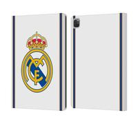 Head Case Designs Officially Licensed Real Madrid CF Bring Back 99/00 White Retro Leather Wallet Case Compatible With Apple iPad Pro 12.9 2020/2021/2022