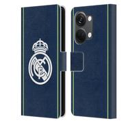 Head Case Designs Officially Licensed Real Madrid CF Dark Blue Badge Leather Wallet Case Compatible With OnePlus Nord 3 5G