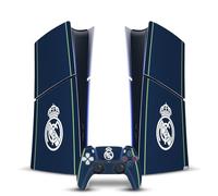 Head Case Designs Officially Licensed Real Madrid CF Dark Blue Badge Vinyl Sticker Gaming Skin Decal Cover Compatible With Sony PlayStation 5 PS5 Slim Digital Edition Console & DualSense Controller