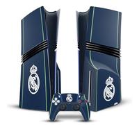 Head Case Designs Officially Licensed Real Madrid CF Dark Blue Badge Vinyl Sticker Gaming Skin Decal Cover Compatible With Sony PlayStation 5 PS5 Pro Disc Edition Console & DualSense Controller