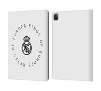 Head Case Designs Officially Licensed Real Madrid CF Europa Kings Legend Leather Wallet Case Compatible With Apple iPad Pro 12.9 2020/2021/2022