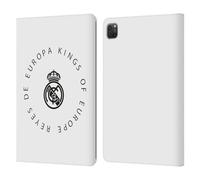 Head Case Designs Officially Licensed Real Madrid CF Europa Kings Legend Leather Wallet Case Compatible With Apple iPad Pro 11 2020/2021 / 2022