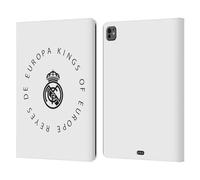 Head Case Designs Officially Licensed Real Madrid CF Europa Kings Legend Leather Wallet Case Compatible With Apple iPad Pro 13 M4 2024
