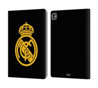 Head Case Designs Officially Licensed Real Madrid CF Gold Logo Origin Leather Wallet Case Compatible With Apple iPad Pro 13 M4 2024