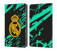 Head Case Designs Officially Licensed Real Madrid CF Green Gold Urban Leather Wallet Case Compatible With Fire HD 8/Fire HD 8 Plus 2020