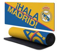 Head Case Designs Officially Licensed Real Madrid CF Hala Madrid Badge Logo 37.4 x 15.75 x 0.16 inches (900 x 400 mm) - XL Gaming Office Desk PC Keyboard Mouse Mat Pad