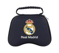 Head Case Designs Officially Licensed Real Madrid CF Logotype Graphic Logo Hard Storage Travel Carry Case Compatible With Sony PS5 DualSense & Xbox Controller