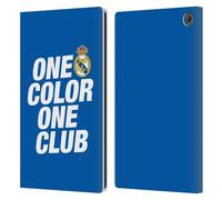 Head Case Designs Officially Licensed Real Madrid CF One Color Origin Leather Wallet Case Compatible With Amazon Fire Max 11 2023