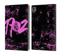 Head Case Designs Officially Licensed Real Madrid CF Pink 1902 Urban Leather Wallet Case Compatible With Apple iPad Pro 11 M4/M5 2024/2025