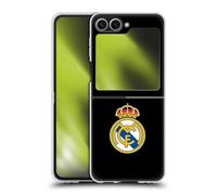 Head Case Designs Officially Licensed Real Madrid CF Plain Logo Black Origin Hard Back Case Compatible With Samsung Galaxy Z Flip6