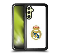 Head Case Designs Officially Licensed Real Madrid CF Plain Logo White Origin Ultra-Armoured Shockproof Case [Military Grade Protection] Compatible With Samsung Galaxy A34 5G
