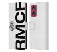 Head Case Designs Officially Licensed Real Madrid CF RMCF Legend Leather Wallet Case Compatible With Motorola Edge 50 Fusion
