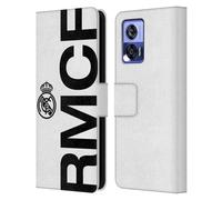 Head Case Designs Officially Licensed Real Madrid CF RMCF Legend Leather Wallet Case Compatible With Motorola Edge 30 Neo 5G