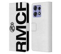 Head Case Designs Officially Licensed Real Madrid CF RMCF Legend Leather Wallet Case Compatible With Motorola Edge 50 Pro