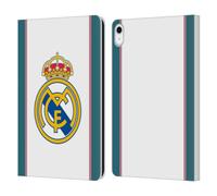 Head Case Designs Officially Licensed Real Madrid CF White 2026/27 Badge Leather Wallet Case Compatible With Apple iPad 10.9 2022/2025