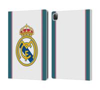 Head Case Designs Officially Licensed Real Madrid CF White 2026/27 Badge Leather Wallet Case Compatible With Apple iPad Pro 12.9 2020/2021/2022