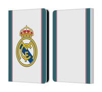 Head Case Designs Officially Licensed Real Madrid CF White 2026/27 Badge Leather Wallet Case Compatible With Amazon Kindle 11th Gen (2024)