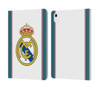 Head Case Designs Officially Licensed Real Madrid CF White 2026/27 Badge Leather Wallet Case Compatible With Apple iPad Air 11 2020/2022/2024/2025