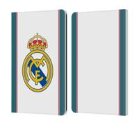 Head Case Designs Officially Licensed Real Madrid CF White 2026/27 Badge Leather Wallet Case Compatible With Kindle Paperwhite 1/2 / 3