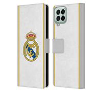 Head Case Designs Officially Licensed Real Madrid CF White Badge Leather Wallet Case Compatible With Samsung Galaxy M33 (2022)