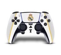 Head Case Designs Officially Licensed Real Madrid CF White Badge Vinyl Sticker Gaming Skin Decal Cover Compatible With Sony PlayStation 5 PS5 DualSense Edge Controller