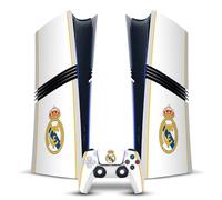 Head Case Designs Officially Licensed Real Madrid CF White Badge Vinyl Sticker Gaming Skin Decal Cover Compatible With Sony PlayStation 5 PS5 Pro Digital Edition Console & DualSense Controller