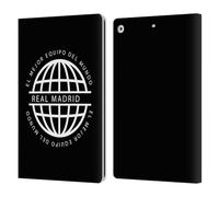 Head Case Designs Officially Licensed Real Madrid CF White Logo Legend Leather Wallet Case Compatible With Apple iPad 10.2 2019/2020/2021