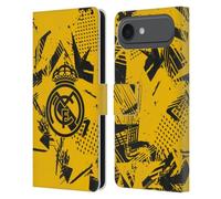 Head Case Designs Officially Licensed Real Madrid CF Yellow Urban Leather Wallet Case Compatible With Apple iPhone 17 Air