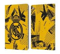 Head Case Designs Officially Licensed Real Madrid CF Yellow Urban Leather Wallet Case Compatible With Apple iPad 10.2 2019/2020/2021