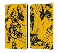 Head Case Designs Officially Licensed Real Madrid CF Yellow Urban Leather Wallet Case Compatible With Fire HD 8/Fire HD 8 Plus 2020