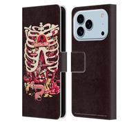 Head Case Designs Officially Licensed Rick And Morty Anatomy Park Season 1 & 2 Graphics Leather Wallet Case Compatible With Apple iPhone 17 Pro