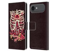 Head Case Designs Officially Licensed Rick And Morty Anatomy Park Season 1 & 2 Graphics Leather Wallet Case Compatible With Apple iPhone 17 Air