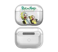 Head Case Designs Officially Licensed Rick And Morty Character Art Graphics Clear Hard Crystal Cover Compatible With Apple AirPods Pro 2 Charging Case