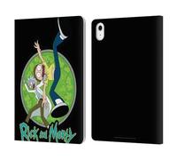 Head Case Designs Officially Licensed Rick And Morty Character Art Season 4 Graphics Leather Wallet Case Compatible With Apple iPad Air 11 2020/2022/2024/2025