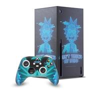 Head Case Designs Officially Licensed Rick And Morty Don't Touch My Stuff Graphics Game Console Wrap and Game Controller Skin Bundle Compatible With Xbox Series X