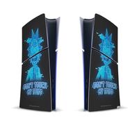 Head Case Designs Officially Licensed Rick And Morty Don't Touch My Stuff Graphics Vinyl Sticker Gaming Skin Decal Cover Compatible With Sony PlayStation 5 PS5 Slim Digital Edition Console